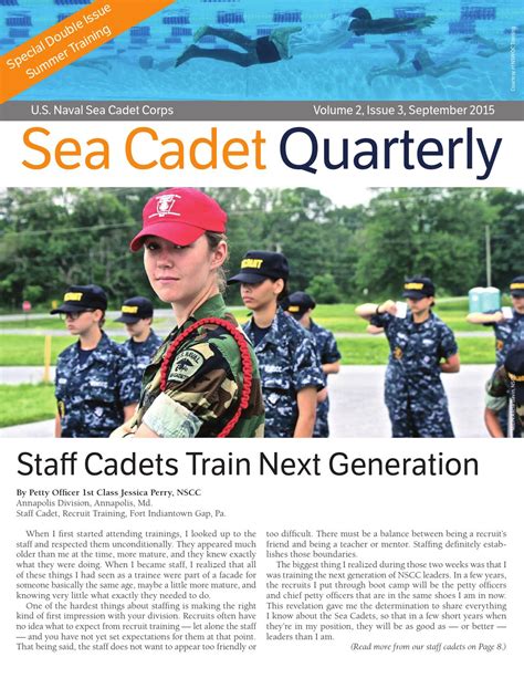 ISSUU - Sea Cadet Quarterly Volume 2, Issue 3 (September 2015) by USNSCC HQ