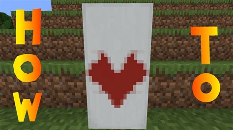 Minecraft: How to Make a Valentines Day Heart Banner - Tutorial - YouTube