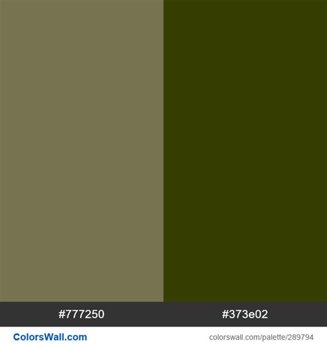 Truly Olive, Dark Olive palette - ColorsWall