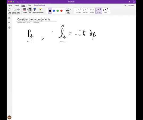 SOLVED: Consider the z-components of linear momentum pz operator and ...