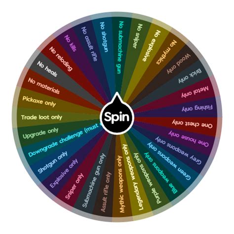 Fortnite challenges | Spin The Wheel App