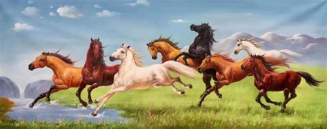 Running Horses Painting Feng Shui | skt.zst.tarnow.pl