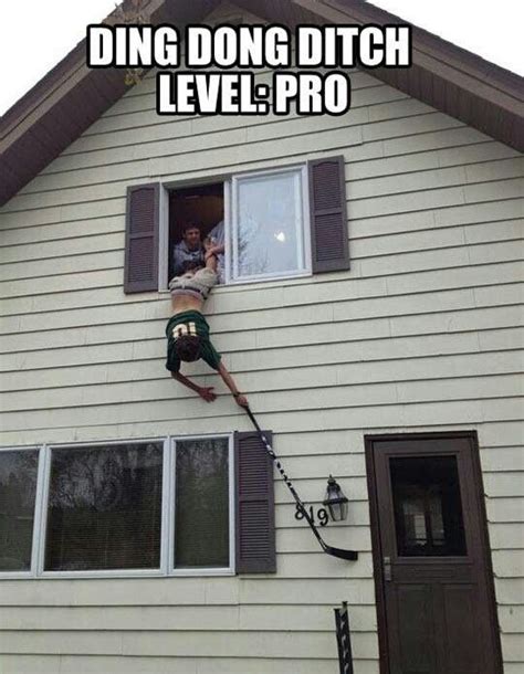 Door bell ditch level: Pro | Funny meme pictures, Ding dong ditch, Funny pictures