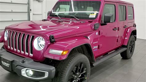 2021 JEEP WRANGLER SAHARA 4XE TUSCADERO PEARLCOAT FURIOUS FUCHSIA PINK ...