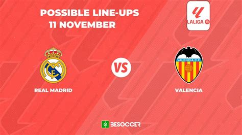 Real Madrid v Valencia: Possible lineups