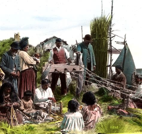 Māori Rope-making, Lantern Slide | Title: Maoris Rope-making… | Flickr