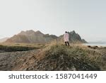 Woman watching the scenic mountains image - Free stock photo - Public Domain photo - CC0 Images