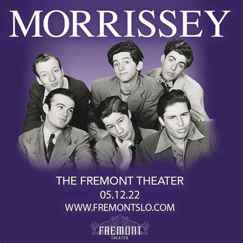 Tickets are still available to see Morrissey live this Thursday May 12th in beautiful San Luis ...