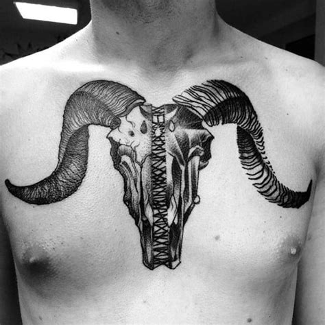 Goat Head Skull Tattoo