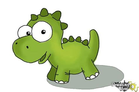 Cartoon Dinosaur Drawing For Kids / Dinosaurs are one of the members of ...