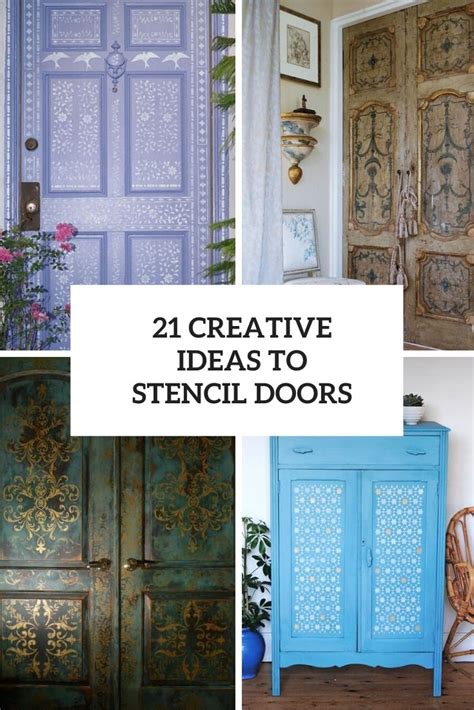 Stencil Painting On Door Ideas - Euaquielela