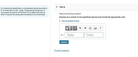 Solved In a physics lab experiment, a compressed spring | Chegg.com