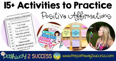 15+ Positive Affirmations Activities for Kids and Teens - The Pathway 2 ...