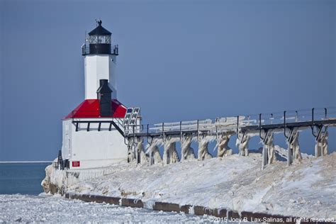 Michigan City, Indiana Lighthouse in the Winter