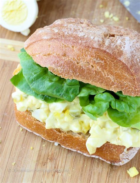 Deviled Egg Salad Sandwich - American Heritage Cooking