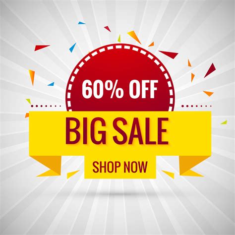 Big sale banner colorful design illustration 258364 Vector Art at Vecteezy