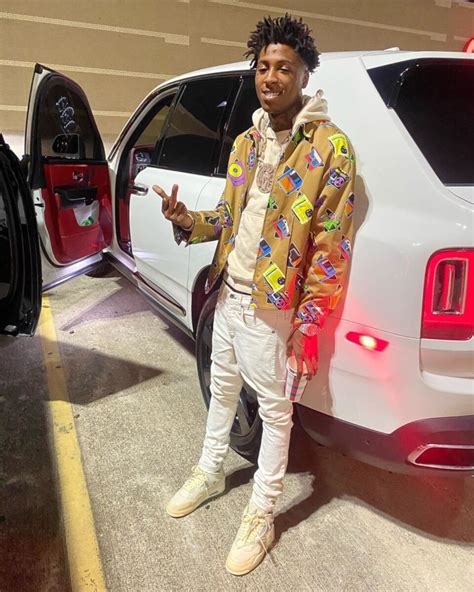 YoungBoy NBA Leans On His Cullinan In Cassette Print Jacket & Jordan 'Sails' | Incorporated Style