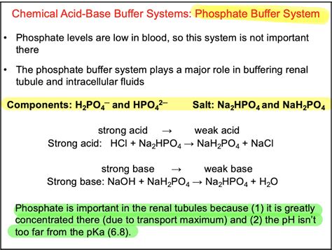 Phosphate Buffer System Equation