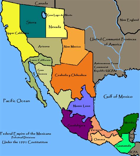 Mexico History Map