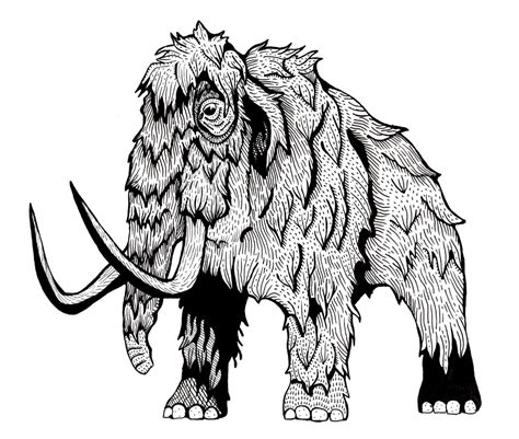 Woolly Mammoth Drawing | Free download on ClipArtMag