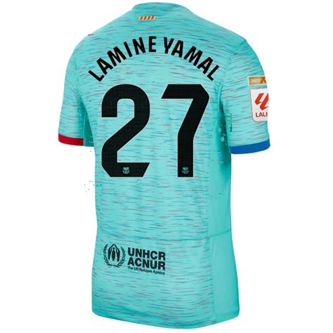 Nike Barcelona Lamine Yamal Third Jersey w/ La Liga Champion Patches 2 ...