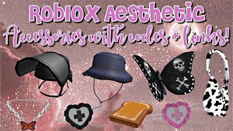 Roblox Aesthetic Accessories *with codes and links* - YouTube