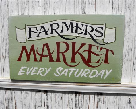 Farmers Market Sign Original Hand Painted Vintage look sign | Etsy ...