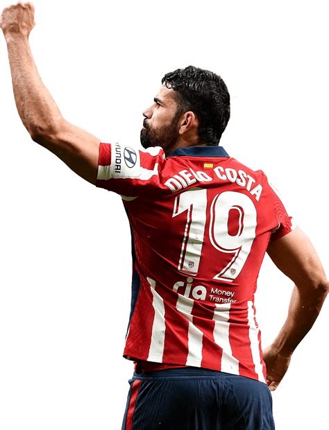 Diego Costa Atlético Madrid football render - FootyRenders