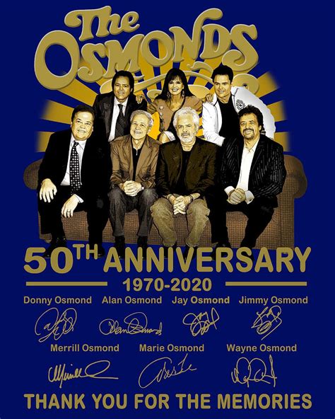 Funny 50th Anniversary 1970 2020 The Osmonds 70s Painting by Oliver ...