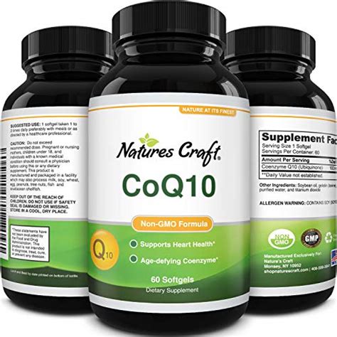 CoQ10 200mg Liquid Capsules Supplement - High Absorption Coenzyme Q10 ...