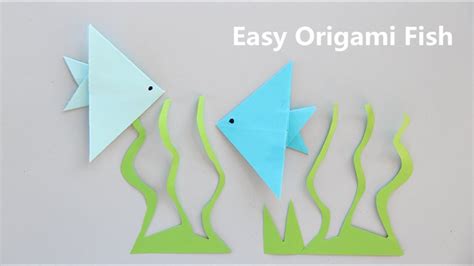 WoW! Easy Origami Fish for little kids - YouTube