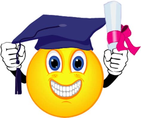 Graduation Ceremony Emoticon Smiley Emoji Graduate Un - vrogue.co