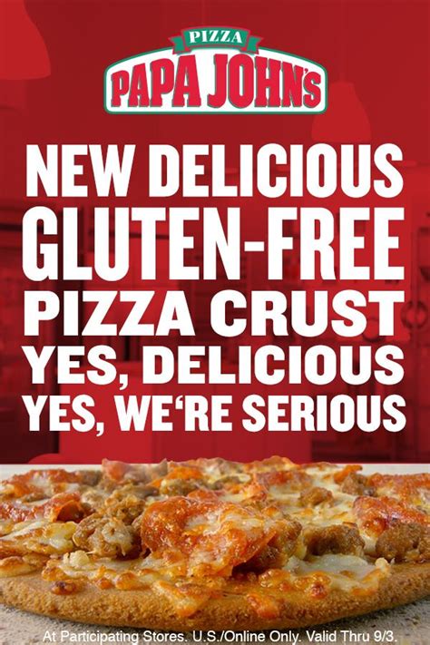 Gluten-Free Crust small 2-top pizza $9.99. Introducing our new Gluten-Free Crust pizza, made ...