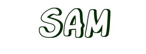 Coloring Page First Name Sam - Printable coloring pages