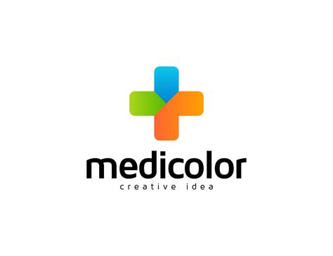 Minimal colorful medic logo design template 8321690 Vector Art at Vecteezy