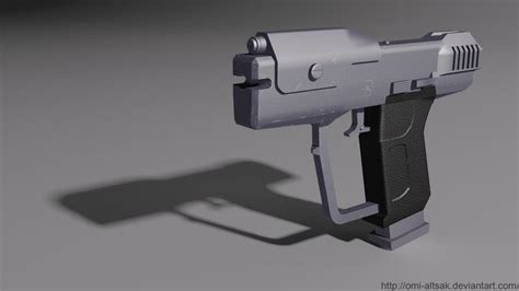 Halo Magnum 3D Model 1 by omi-altsak on DeviantArt