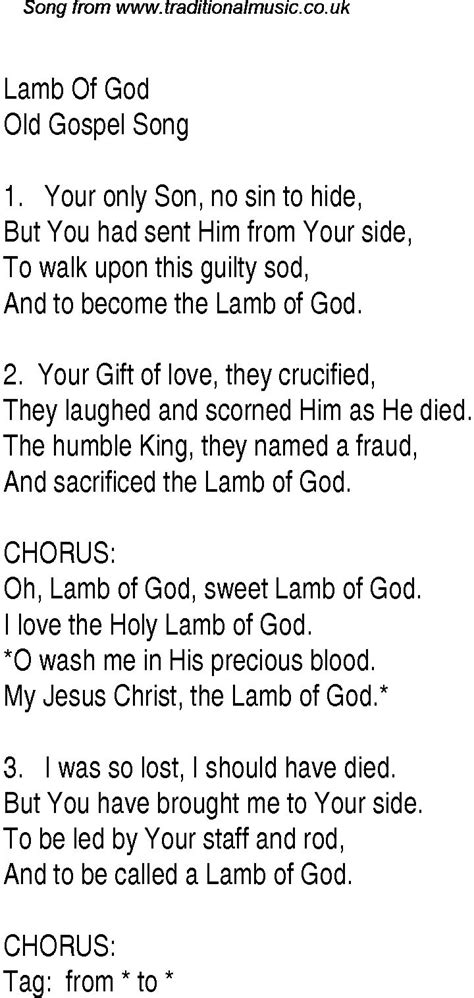 Lamb Of God - Christian Gospel Song Lyrics and Chords | Gospel song lyrics, Christian song ...