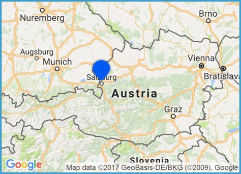 Map Of Salzburg Austria - TravelsFinders.Com