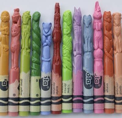 If It's Hip, It's Here (Archives): Diem Chau's Crayon Carvings (now in a tv spot, too!)