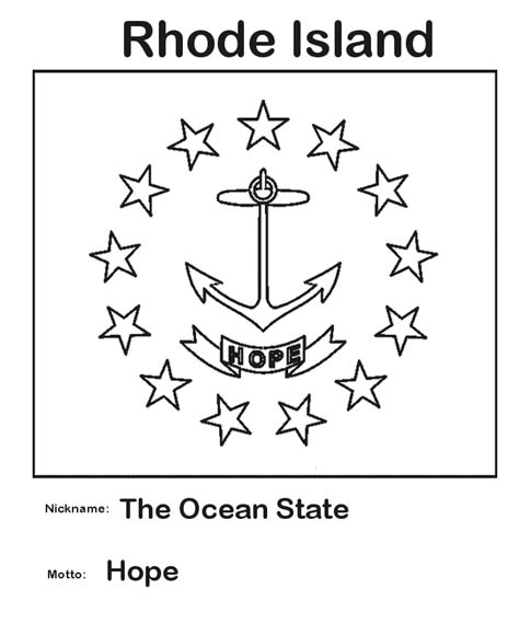 USA-Printables: Rhode Island State Flag - State of Rhode Island ...