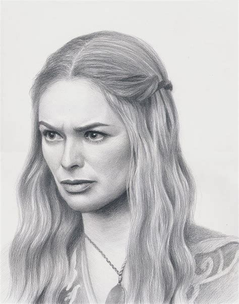 Game of Thrones fan art Cersei Lannister actress Lena Headey, Original ...