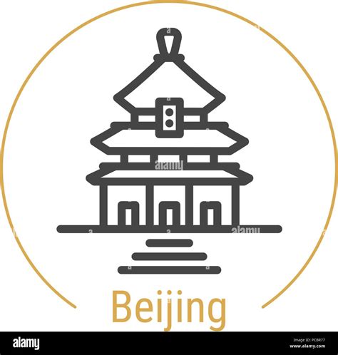 Beijing, China Vector Line Icon Stock Vector Image & Art - Alamy