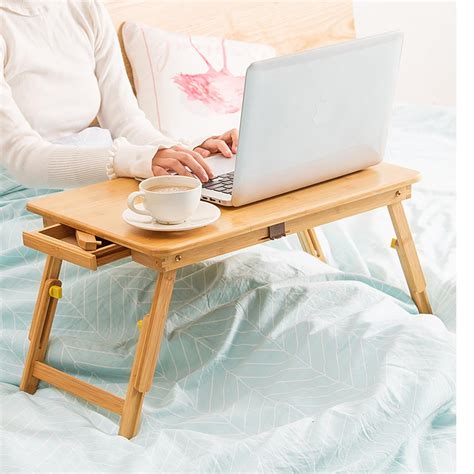 Ktaxon Bamboo Lap Desks,Foldable Laptop Table,Beds Tray Table,For Dorm ...