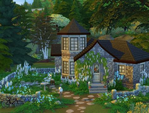 Small cottage with an overgrown garden. : r/Sims4