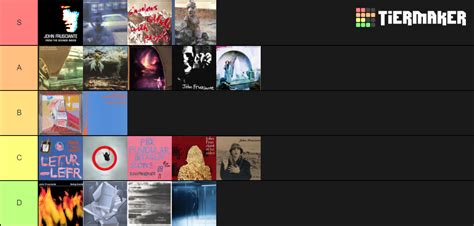 John Frusciante Solo Albums Tier List (Community Rankings) - TierMaker