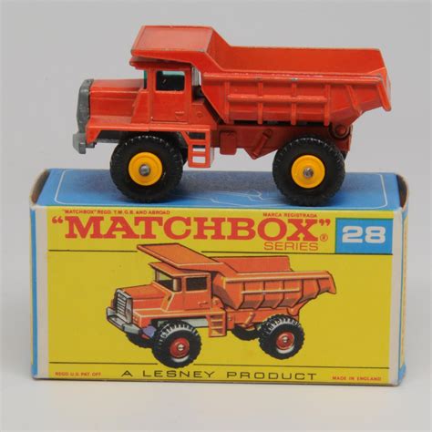 Vintage Lesney Matchbox 28d Mack Dump Truck Yellow Hubs from greattoys ...