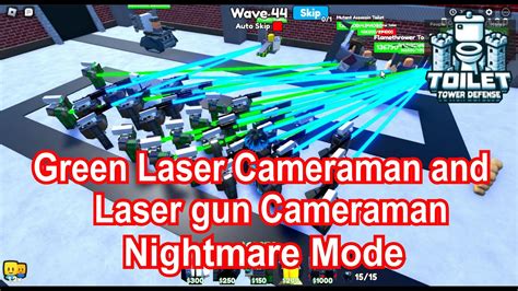 Green Laser Cameraman/Laser Gun Cameraman(Toilet Tower Defense) - YouTube