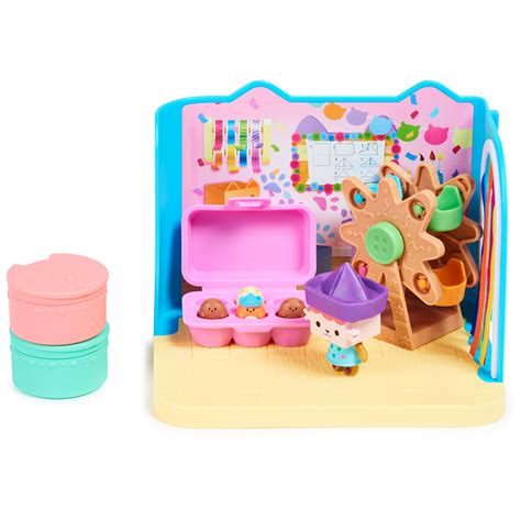 Buy Gabby's Dollhouse, Baby Box Cat Craft-A-Riffic Room with Exclusive Figure, Accessories ...