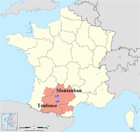 Montauban Map - France