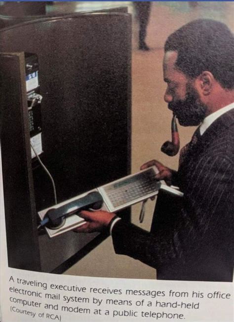 This is how PC master race sent email in early 1980's. The handheld ...